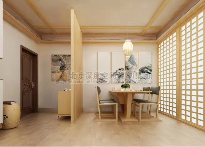 欽州東岸陽(yáng)光120㎡日式風(fēng)格效果圖案例